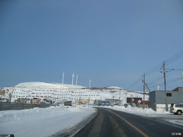 雪景色 雪道 道路 北海道の道路 道北 国道238号「宗谷国道」 稚内市 雪景色 雪道 道路 北海道の道路 道北 国道238号「宗谷国道」 稚内市