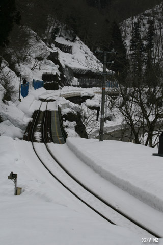 雪景色 雪国 冬 鉄道 高山本線　坂上−打保